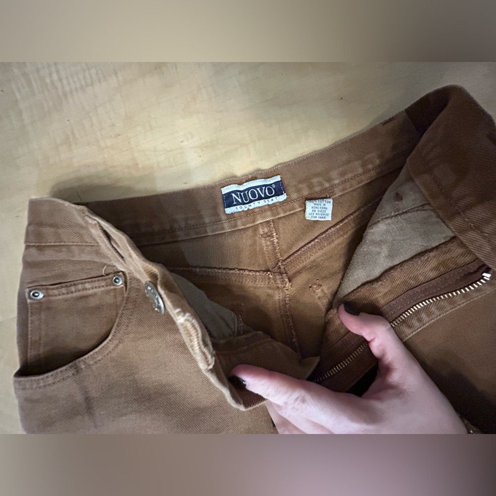 OVO Women's High Rise Jeans - Brown